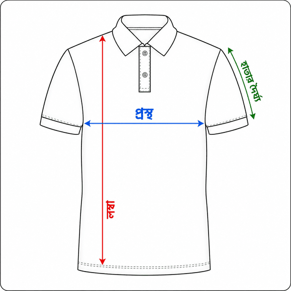 Polo Shirt Size Chart
